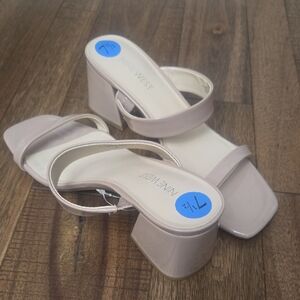 Nine West Cream Heels Modern Minimalist Design